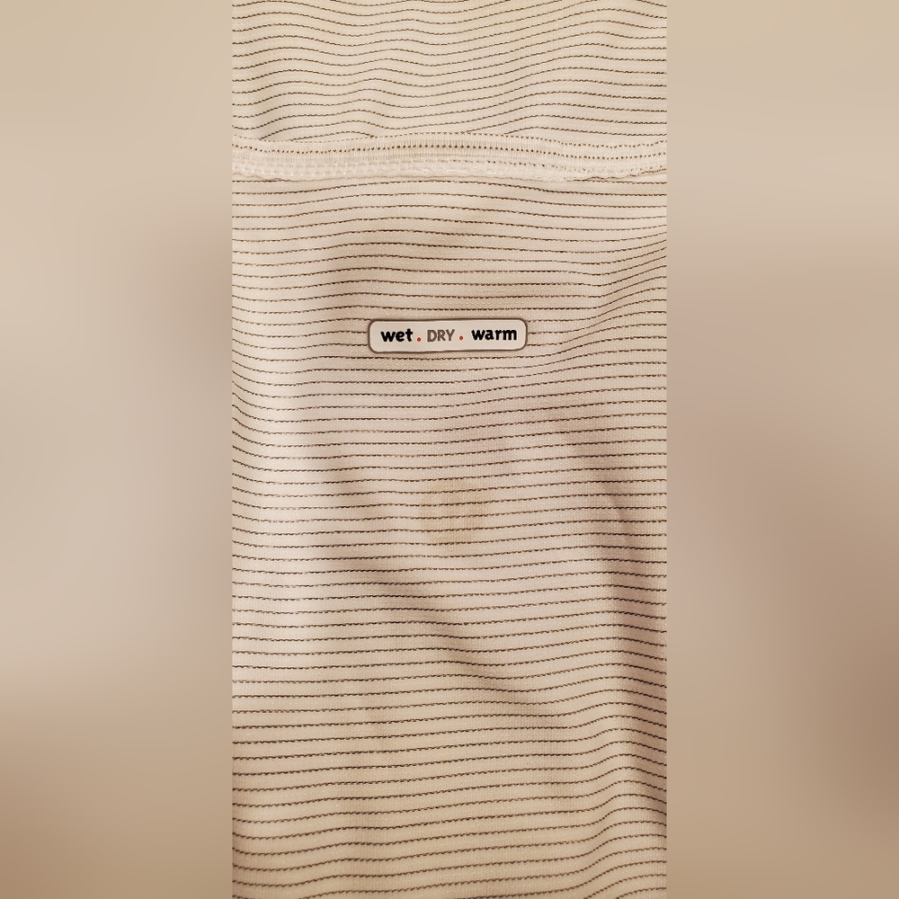 Lululemon Wet Dry Warm Toggle Tank Dress White and Gray Striped.Size S. - Picture 9 of 11